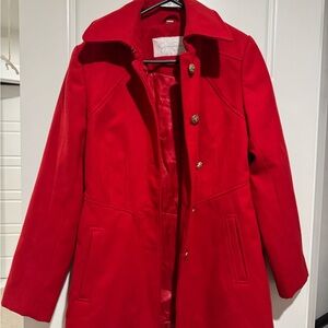 Jessica Simpson Vibrant Red Trench Coat